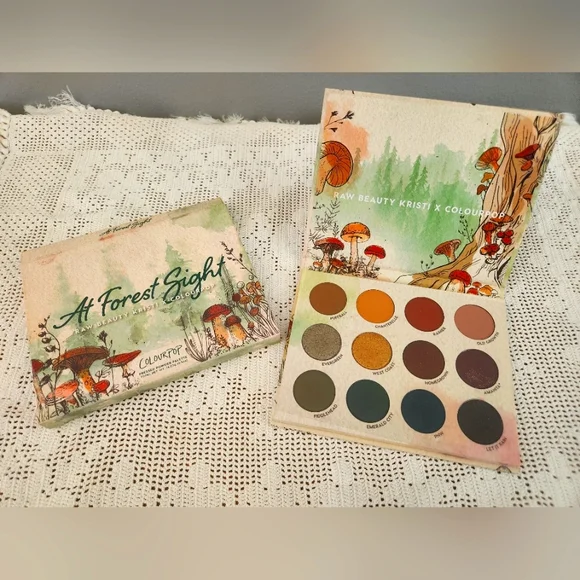 NWT Colourpop X Raw Beauty Kristi At Forest Sight Eyeshadow Palette - Picture 1 of 3